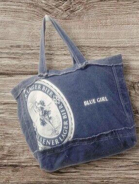 Blue Girl Pilsener Lager Bier Canvas Tote Bag